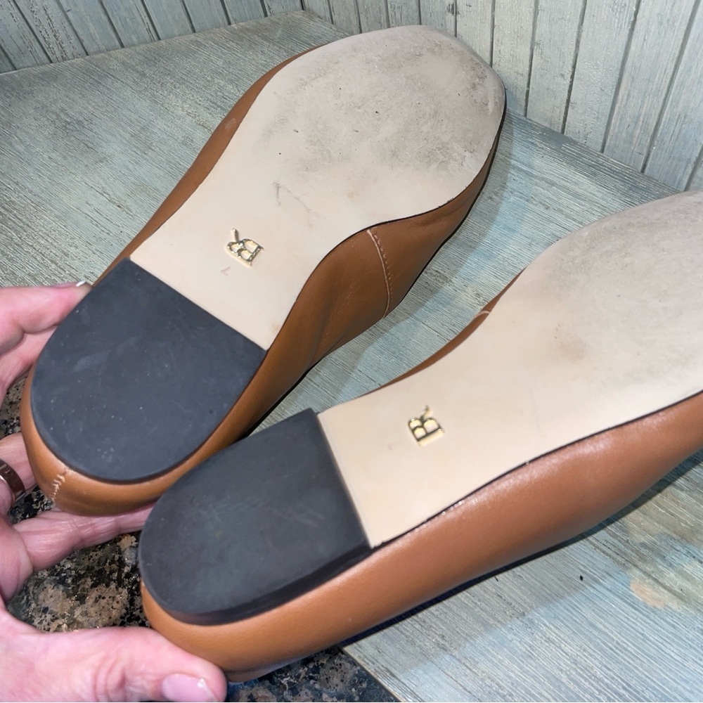 Banana Republic Brown Woven Leather Loafers 7M - Picture 8 of 9